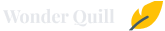 Wonder Quill Logo Night Horizontal